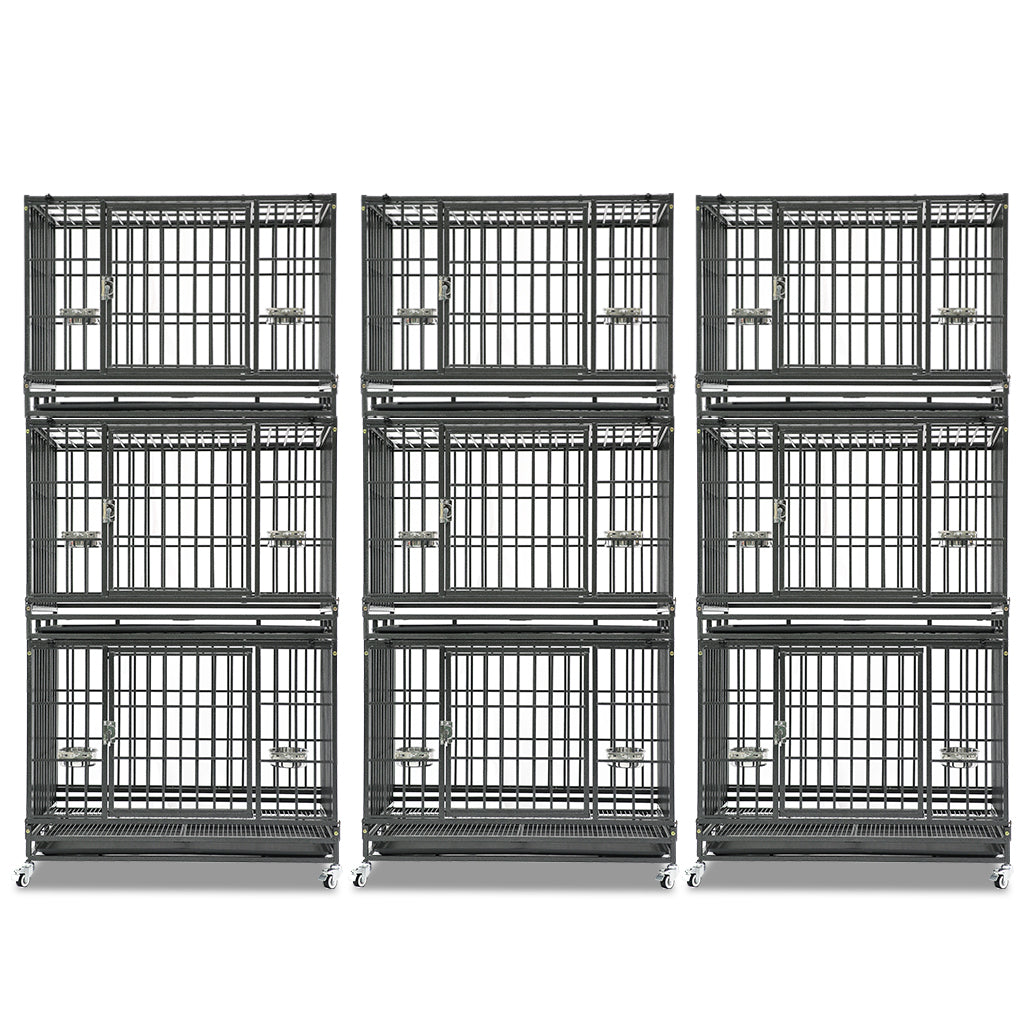 37" Stackable Heavy Duty Dog Crate 371D03