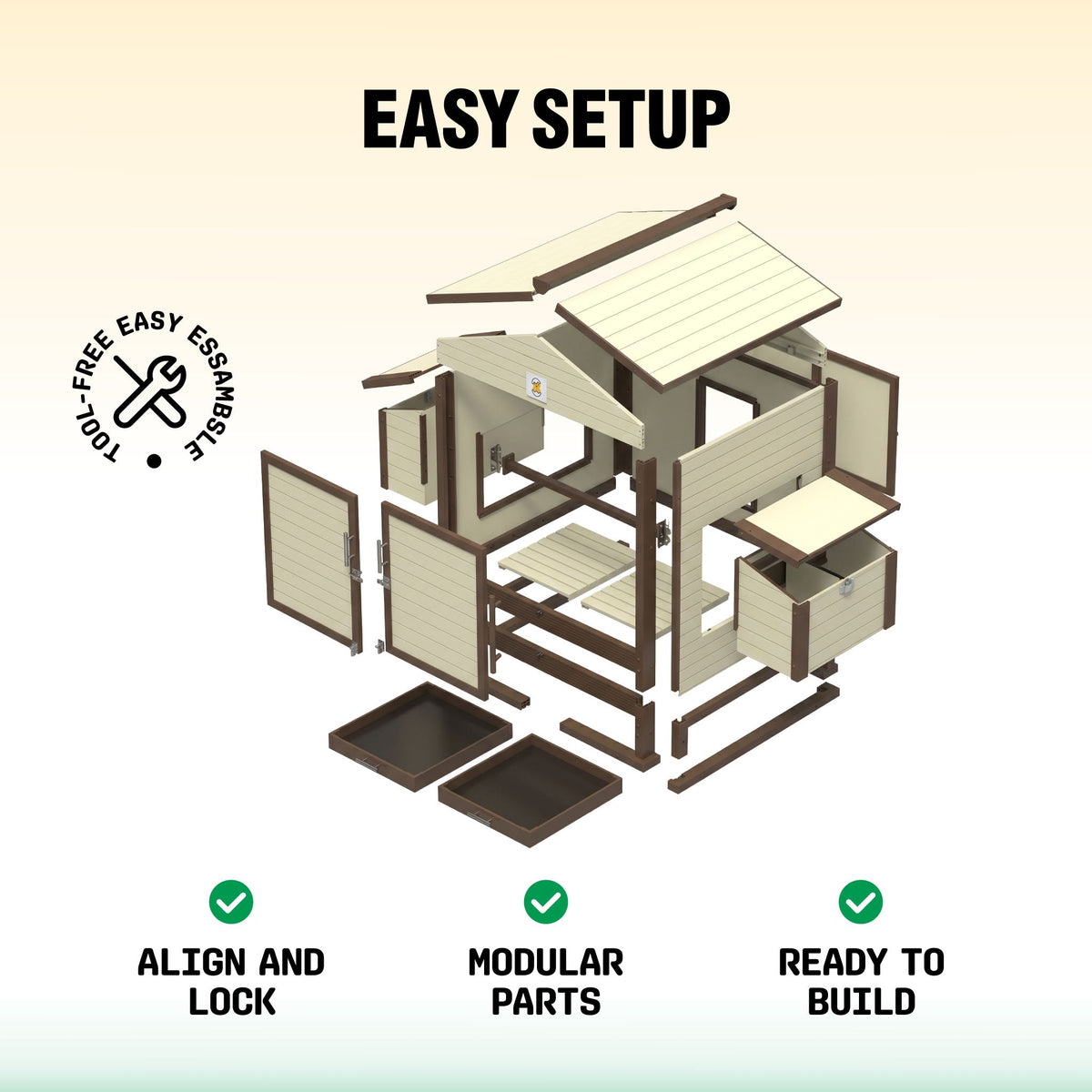 Flock Right Chicken Coop - House Only