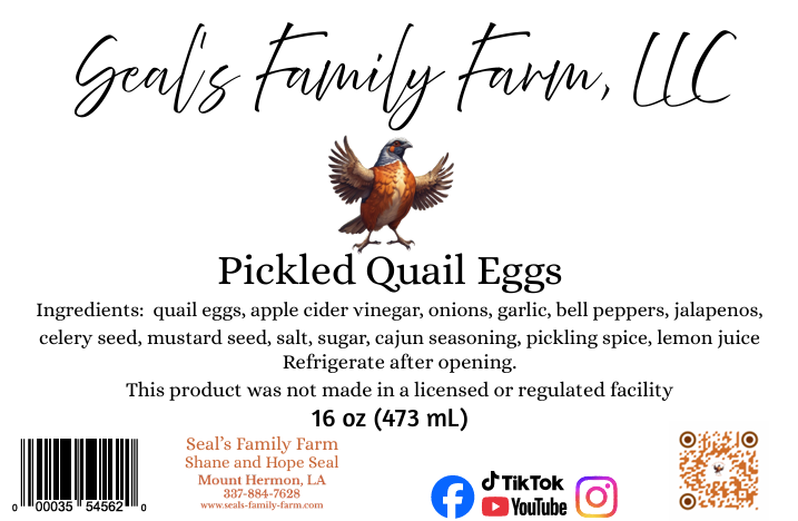 Original Pickled Quail Eggs