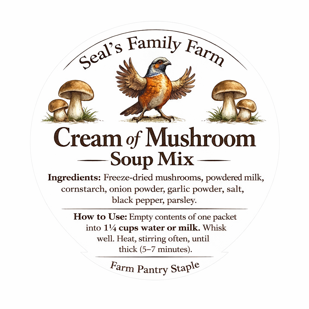 Cream of Mushroom Dry Soup Mix