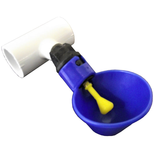Automatic poultry chicken drinker cup & 1/2" PVC Tee
