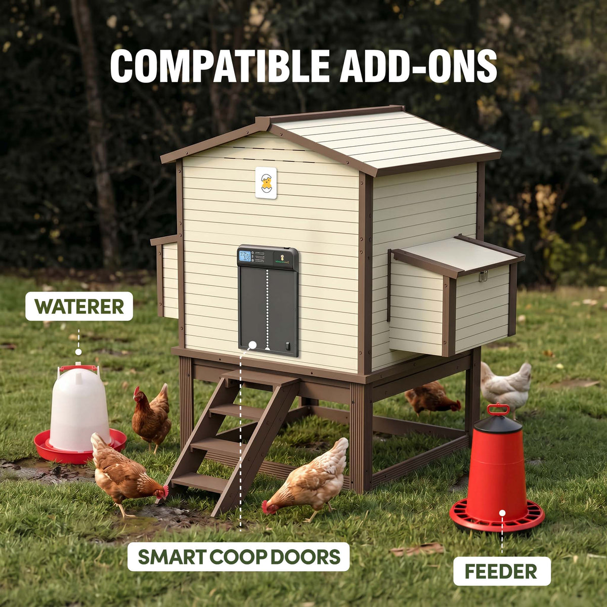 Flock Right Chicken Coop - House with Stand