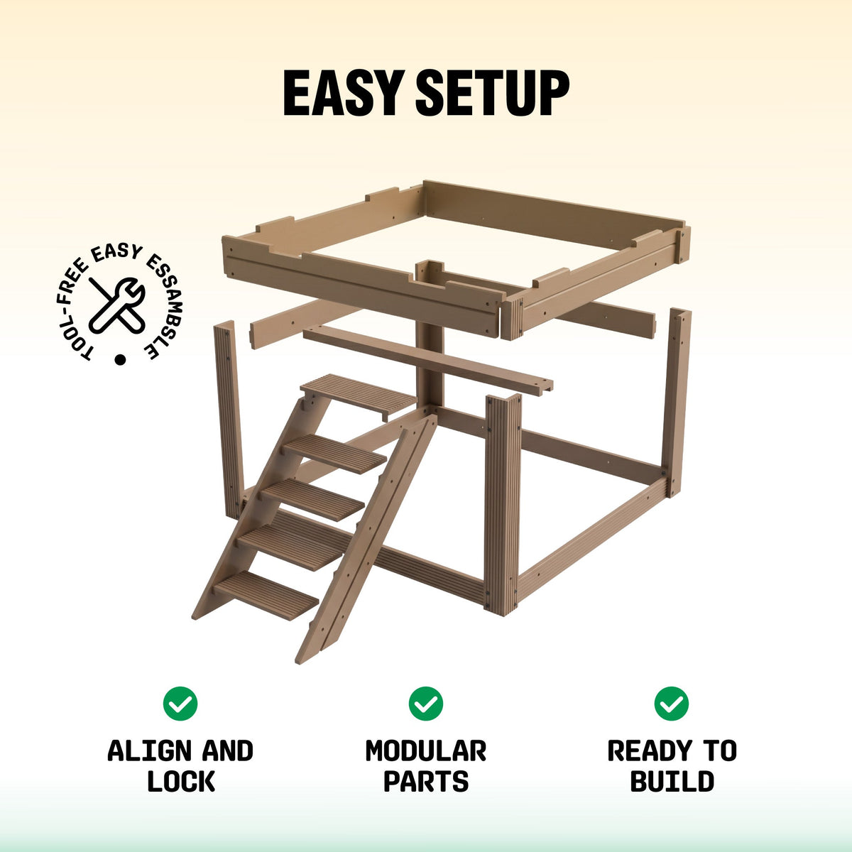Flock Right Chicken Coop - House with Stand