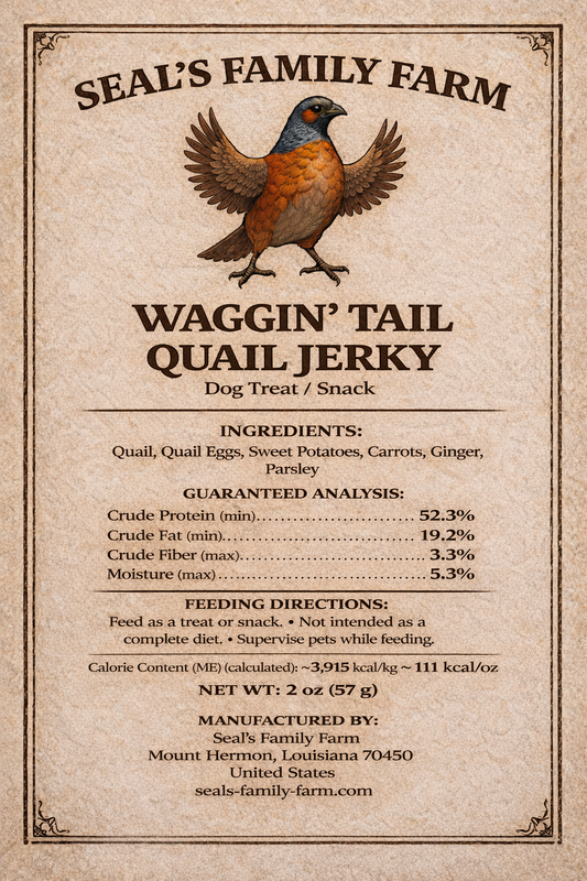 Waggin' Tail Quail Jerky